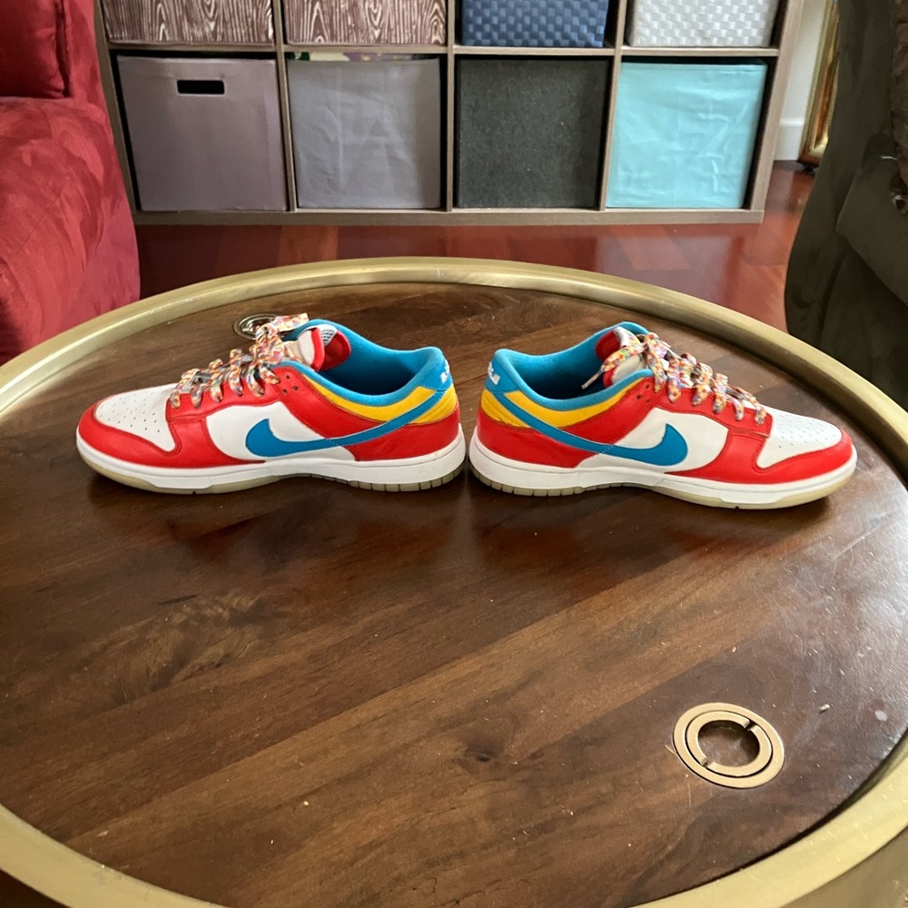 DH8009-600 Nike Dunk Low LeBron James Fruity Pebbles Habanero Red Men’s 9.5 - Picture 4 of 9